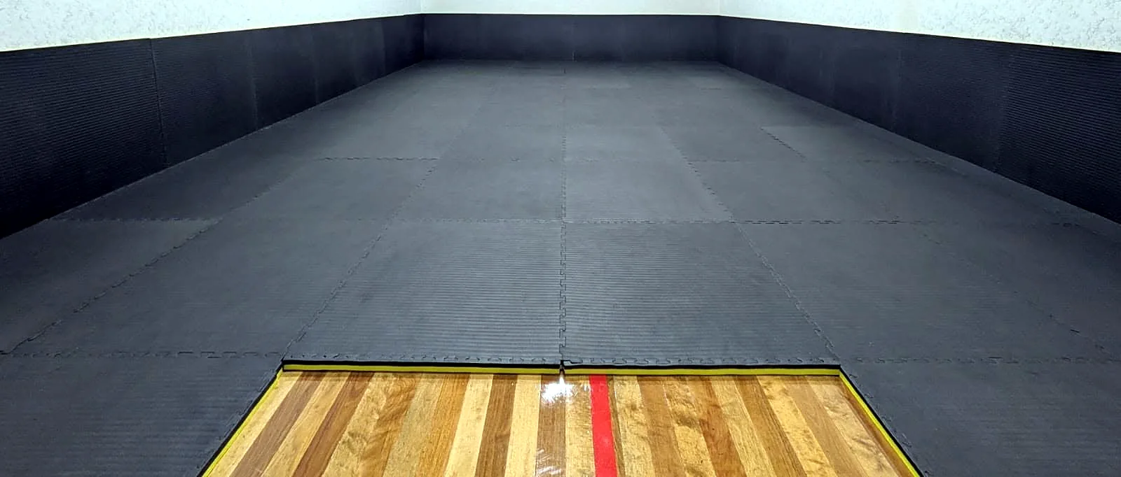 Matted grappling training space used for martial arts practice in Hamilton